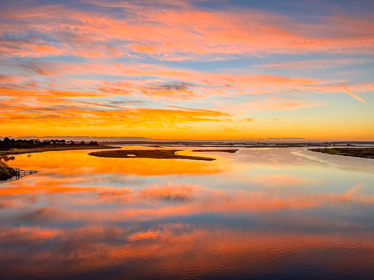 Azure and Gold Rhythms